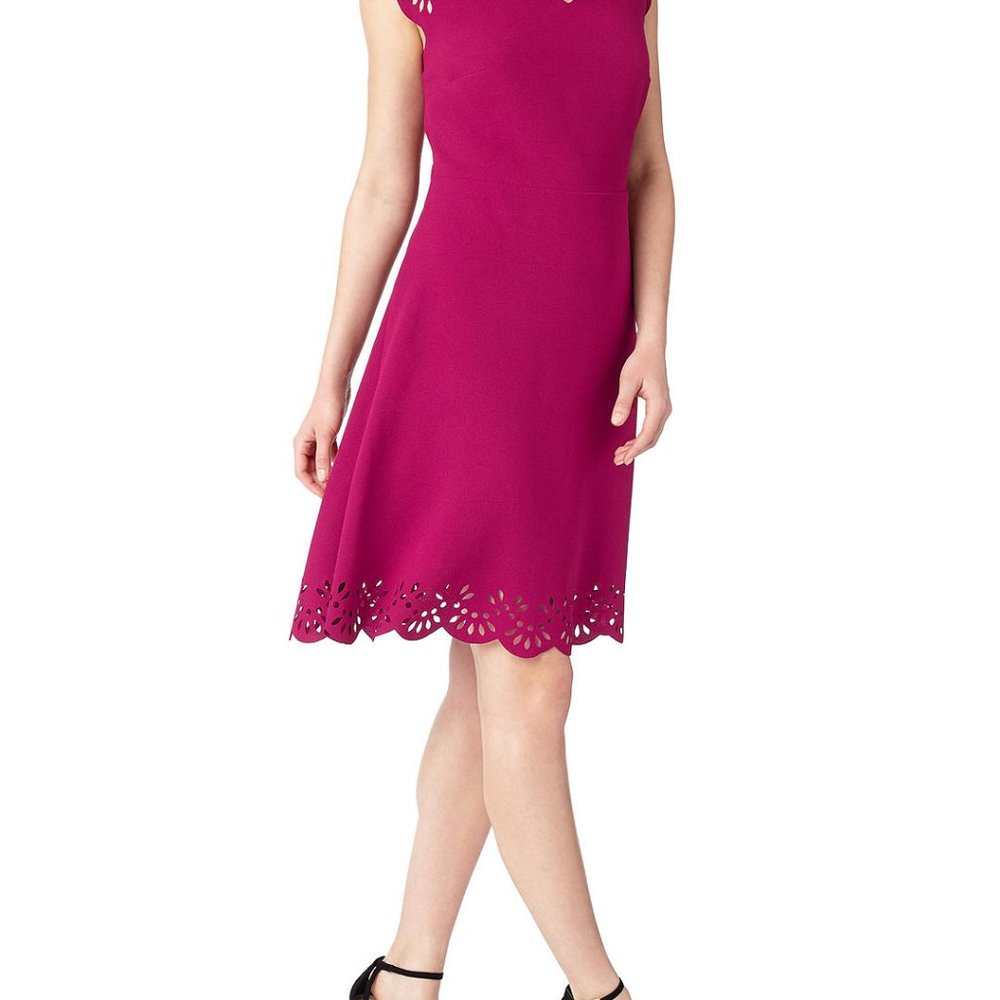 Precis Petite Arlia Scallop Cutwork Dress